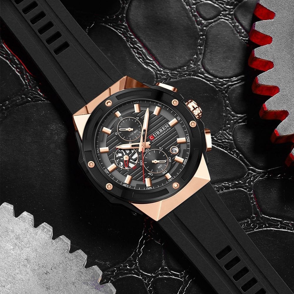 Classics for CURREN 8462 Quartz Chronograph Watch for Men Waterproof