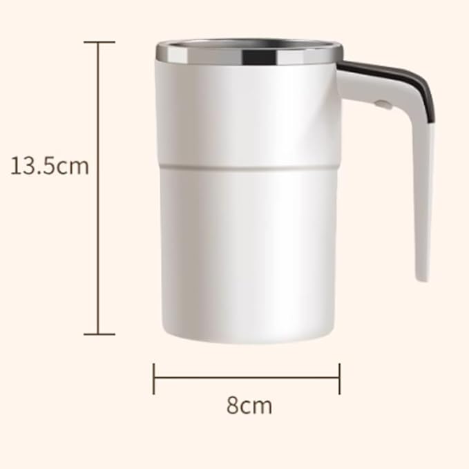 Coffee Machine electric Magnetic stirring cup intelligent temperature display charging coffee cup white