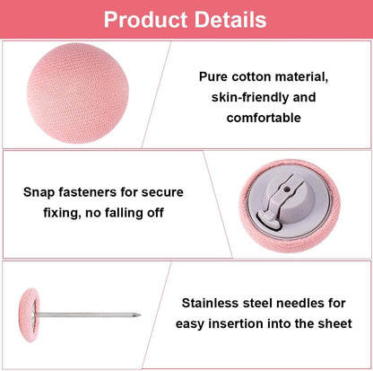 Soft Quilt Fixing Buckle Button Set – কম্বল ও বালিশের জন্য বোতাম লক ক্লিপ সেট