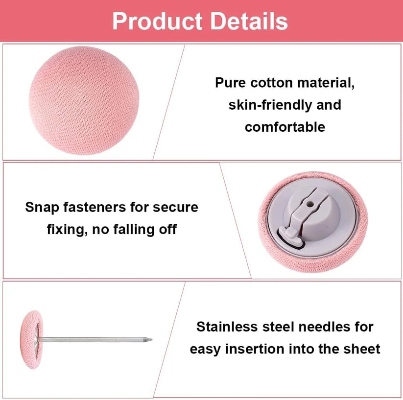 Soft Quilt Fixing Buckle Button Set – কম্বল ও বালিশের জন্য বোতাম লক ক্লিপ সেট