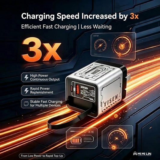 65W GaN Universal Travel Charger – Multi-Device Fast Charging Adapter
