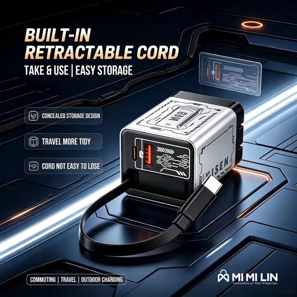 65W GaN Universal Travel Charger – Multi-Device Fast Charging Adapter