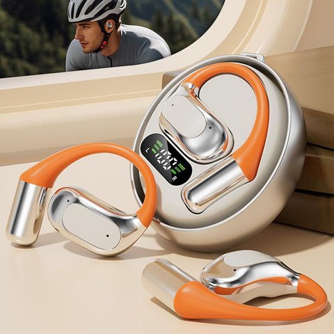 M113 AI Translator True Wireless Ear-Clip Bone-Conduction Earbuds with Noise Cancellation