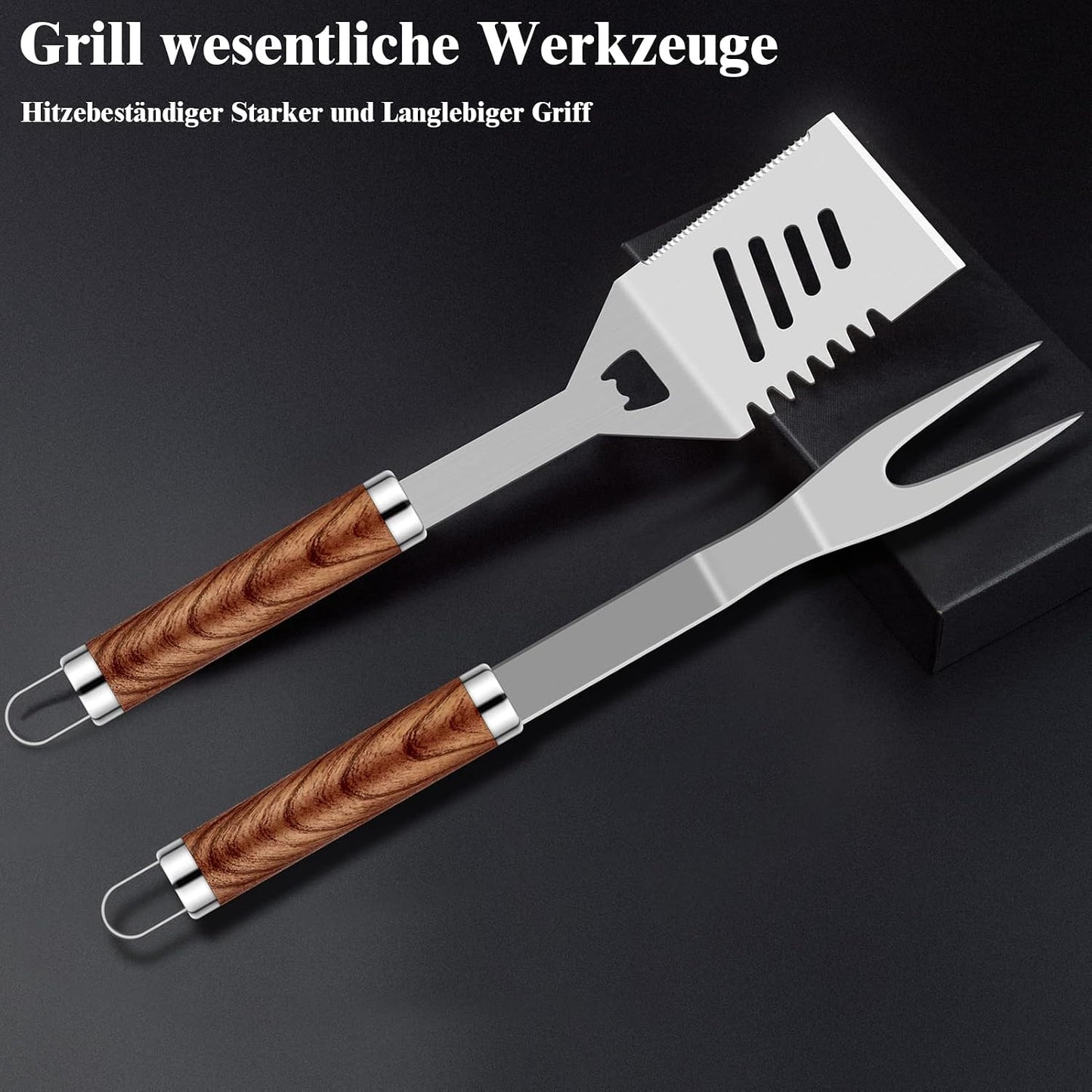 Grilliance 38-Piece BBQ Barbecue Cutlery Set Stainless Steel Barbecue Accessories