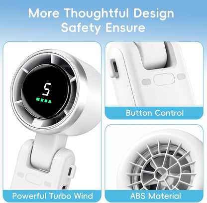 Portable Handheld Turbo Fan, Stay Cool Anytime, Anywhere!