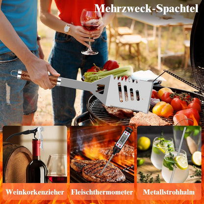 Grilliance 38-Piece BBQ Barbecue Cutlery Set Stainless Steel Barbecue Accessories