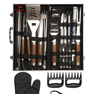 High-Quality Barbecue Utensils 38 Piece Stainless Steel BBQ Barbecue Tool Sets with Grill Case