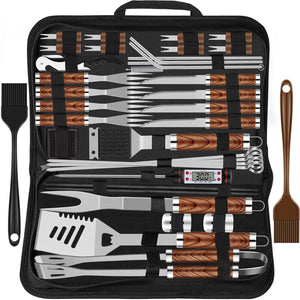 High-Quality Barbecue Utensils 38 Piece Stainless Steel BBQ Barbecue Tool Sets with Grill Case