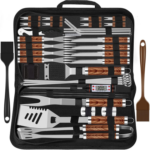 High-Quality Barbecue Utensils 38 Piece Stainless Steel BBQ Barbecue Tool Sets with Grill Case