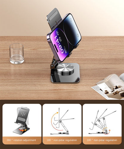 Premium 360° Rotatable Foldable Metal Phone Stand – Style Meets Stability