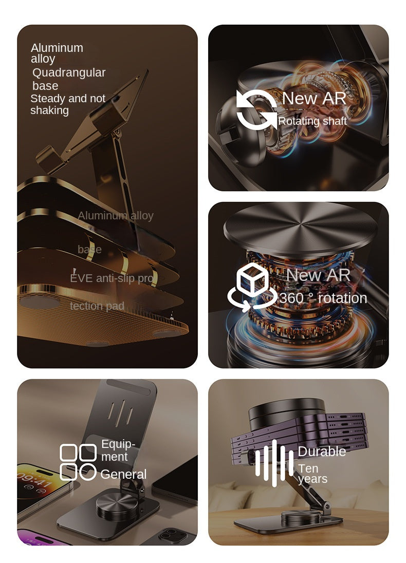 Premium 360° Rotatable Foldable Metal Phone Stand – Style Meets Stability