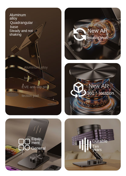 Premium 360° Rotatable Foldable Metal Phone Stand – Style Meets Stability