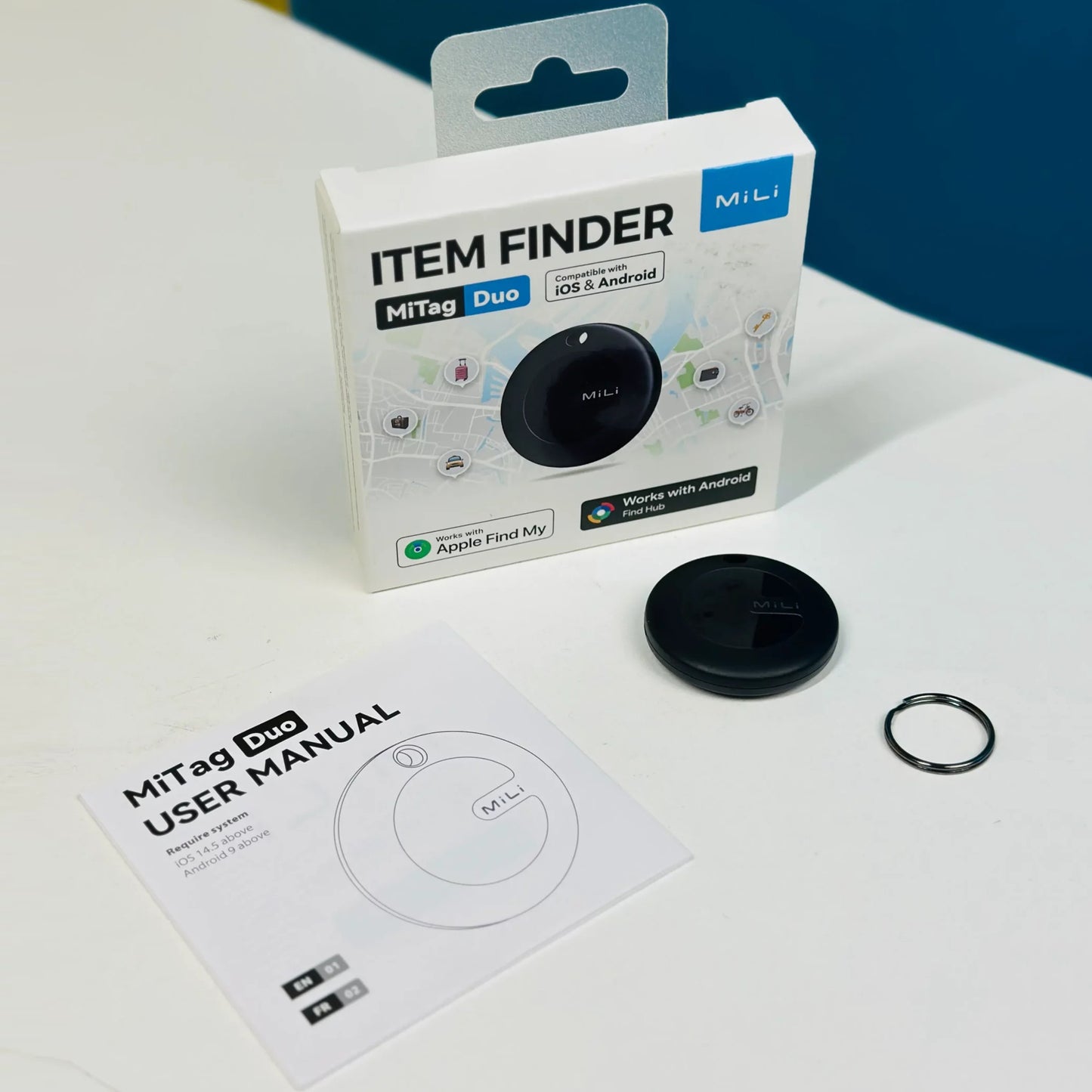 Smart Finder MiLi MiTag Android Location Tracker Device. Compatible with Google’s Find My Device.