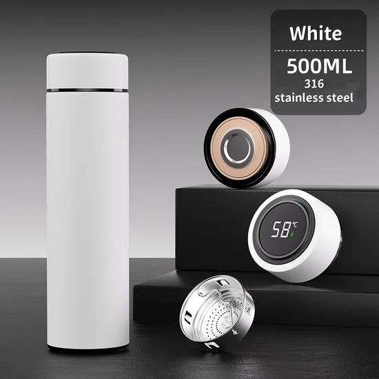 Smart Sports Water Bottle with LED Display Stay Hot for 2-3 Hours