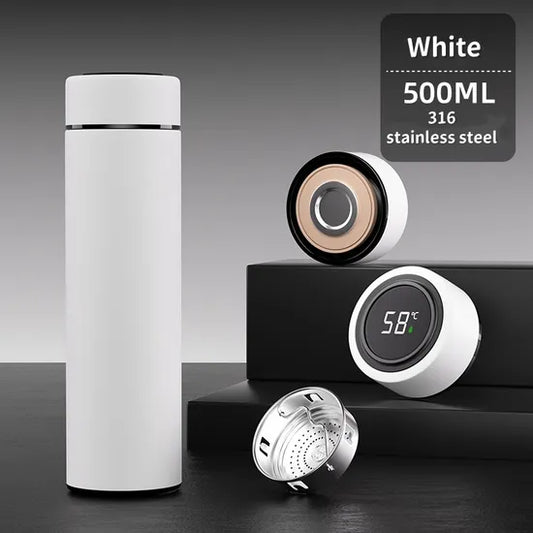 Smart Sports Water Bottle with LED Display Stay Hot for 2-3 Hours
