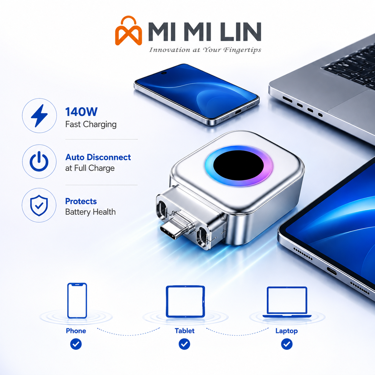 Smart Charger Auto Disconnect Charging Protector