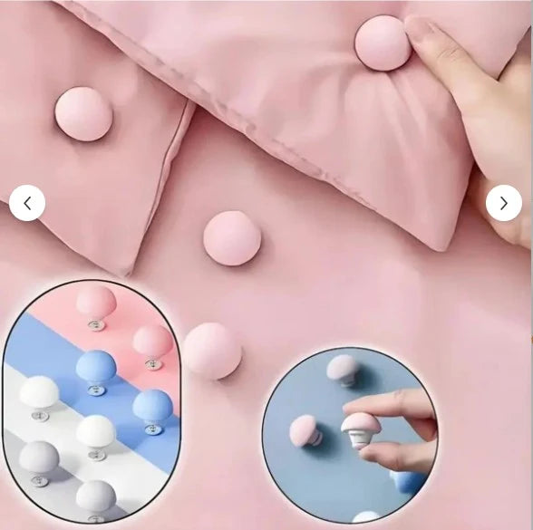 Soft Quilt Fixing Buckle Button Set – কম্বল ও বালিশের জন্য বোতাম লক ক্লিপ সেট