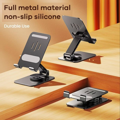 Premium 360° Rotatable Foldable Metal Phone Stand – Style Meets Stability