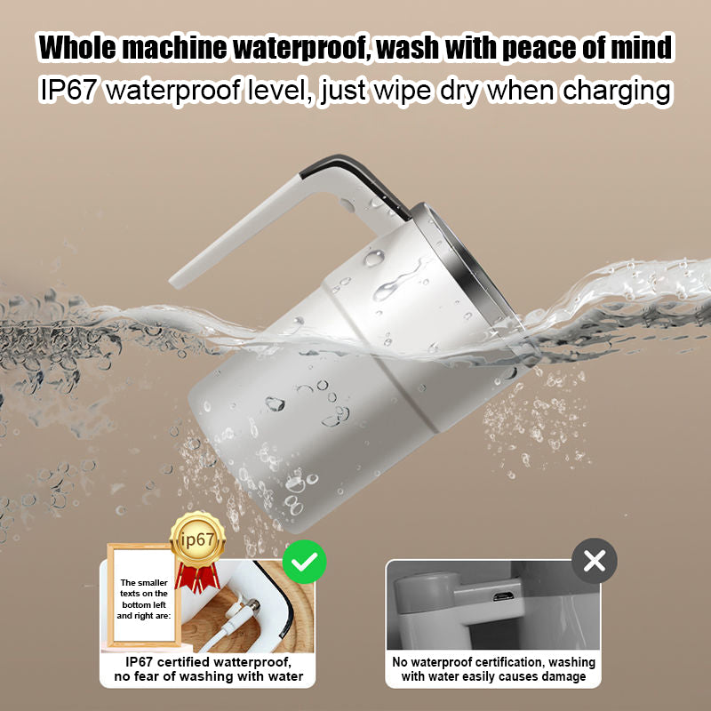 Coffee Machine electric Magnetic stirring cup intelligent temperature display charging coffee cup white