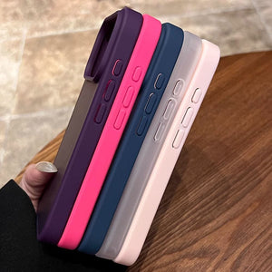 iPhone 17 Pro Max Phone case Luxury Design Fine Holes Skin-Feel Matte