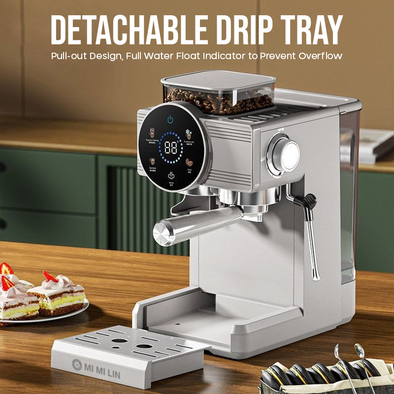 Coffee Maker Commercial Grinder Coffee Machine 220V Espresso Coffee Machine Home Coffee Beans Grinding Machine