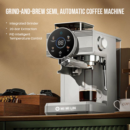 Coffee Maker Commercial Grinder Coffee Machine 220V Espresso Coffee Machine Home Coffee Beans Grinding Machine