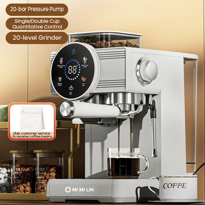 Coffee Maker Commercial Grinder Coffee Machine 220V Espresso Coffee Machine Home Coffee Beans Grinding Machine
