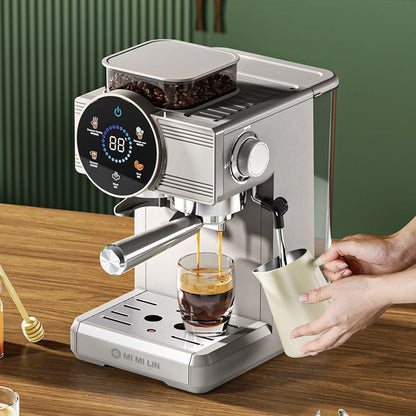 Coffee Maker Commercial Grinder Coffee Machine 220V Espresso Coffee Machine Home Coffee Beans Grinding Machine