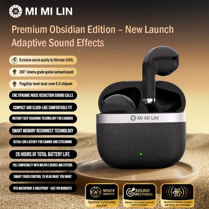 Wireless Noice Cancelling Earbuds, HiFi Audio, Bluetooth 5.4, 13mm Drivers with Big Bass, Up to 32H Playtime, 6 Mics for AI Clear Calls, Low Latency, Double Device Connection