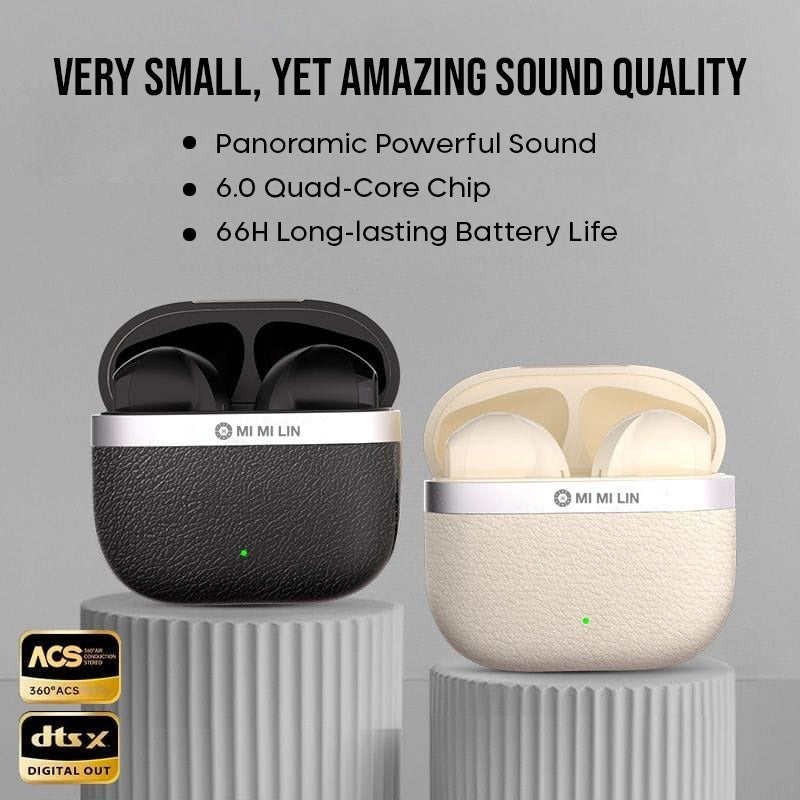 Wireless Noice Cancelling Earbuds, HiFi Audio, Bluetooth 5.4, 13mm Drivers with Big Bass, Up to 32H Playtime, 6 Mics for AI Clear Calls, Low Latency, Double Device Connection