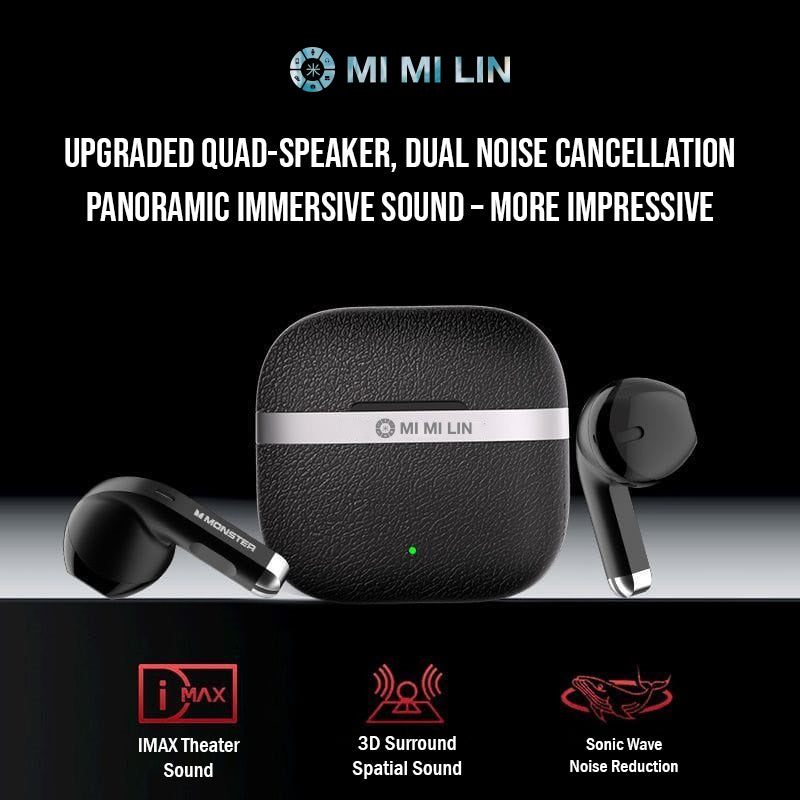 Wireless Noice Cancelling Earbuds, HiFi Audio, Bluetooth 5.4, 13mm Drivers with Big Bass, Up to 32H Playtime, 6 Mics for AI Clear Calls, Low Latency, Double Device Connection
