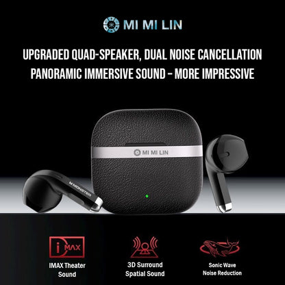 Wireless Noice Cancelling Earbuds, HiFi Audio, Bluetooth 5.4, 13mm Drivers with Big Bass, Up to 32H Playtime, 6 Mics for AI Clear Calls, Low Latency, Double Device Connection