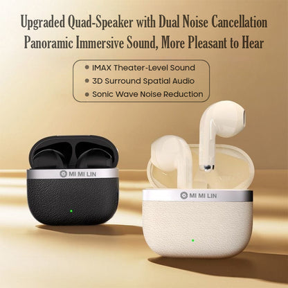 Wireless Noice Cancelling Earbuds, HiFi Audio, Bluetooth 5.4, 13mm Drivers with Big Bass, Up to 32H Playtime, 6 Mics for AI Clear Calls, Low Latency, Double Device Connection