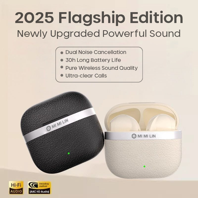Wireless Noice Cancelling Earbuds, HiFi Audio, Bluetooth 5.4, 13mm Drivers with Big Bass, Up to 32H Playtime, 6 Mics for AI Clear Calls, Low Latency, Double Device Connection