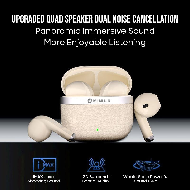 Wireless Noice Cancelling Earbuds, HiFi Audio, Bluetooth 5.4, 13mm Drivers with Big Bass, Up to 32H Playtime, 6 Mics for AI Clear Calls, Low Latency, Double Device Connection
