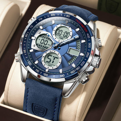 Poedagar 108 Men’s Luxury Leather Casual Watch Waterproof