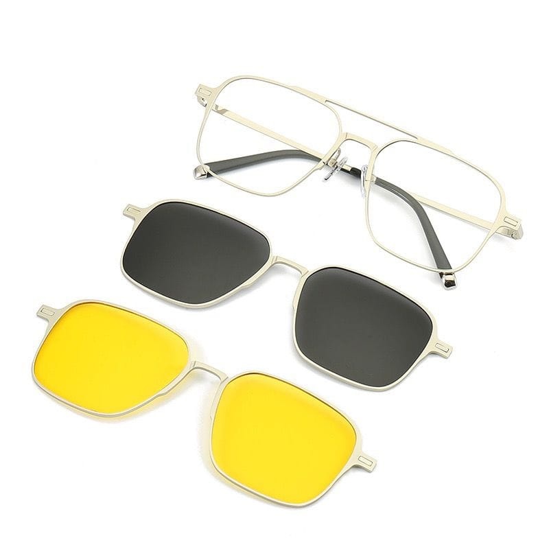 Magnetic Clip-On Sunglasses – UV Protection & Day-to-Night Eyewear