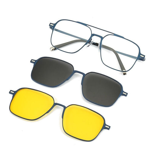 Magnetic Clip-On Sunglasses – UV Protection & Day-to-Night Eyewear