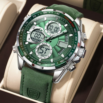 Poedagar 108 Men’s Luxury Leather Casual Watch Waterproof