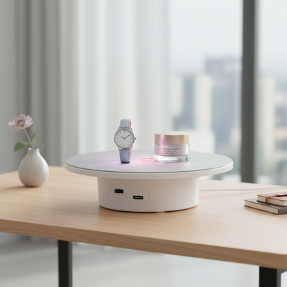 360° smooth rotation Smart Rotating Display Stand